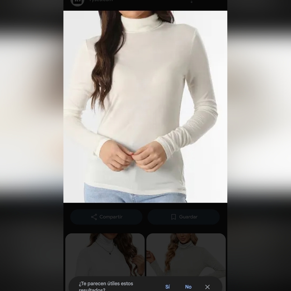 Urban Outfitters Cream Long Sleeve Turtleneck